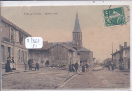 VILLE-SUR-TOURBE- GRANDE-RUE- LA GENDARMERIE- COLORISEE - Ville-sur-Tourbe