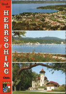 72532623 Herrsching Ammersee Fliegeraufnahme Fahrgastschiff Schloss Herrsching - Herrsching