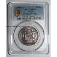 MÉDAILLE DE MARIAGE - 'MARIAGE CHRÉTIEN' - COLLECTION TERISSE - PCGS - SP 55 - ARGENT - Unclassified