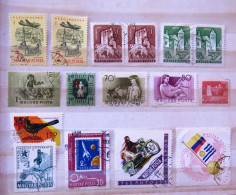 Hungary 1954 - 1963 Planes Castle Agriculture Industry Bird  - Usati