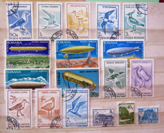 Rumania 1983 - 1991 Baloons Birds Buildings - Used Stamps