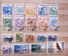 Rumania 1991 - 1996 Plane Red Cross Helicopter Birds Buildings - Used Stamps