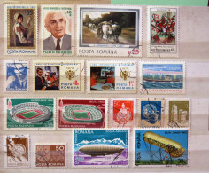 Rumania 1975 - 1983 Paintings Child International Year Flowers Baloons Olympic Stadium - Used Stamps