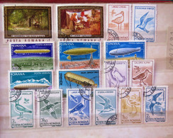 Rumania 1983 - 1991 Paintings Baloons Birds  - Used Stamps