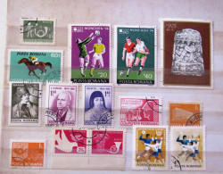 Rumania 1974 - 1975 Archaeology Sports Horse Football Porto - Used Stamps