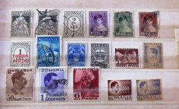 Rumania 1921 - 1945 Horse Crown Plane Pilot - Used Stamps