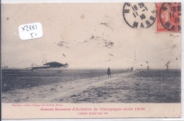 BETHENY- GRANDE SEMAINE D AVIATION DE CHAMPAGNE- AOUT 1909- LATHAM PREND SON VOL - Bétheny