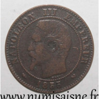 GADOURY 103 - 2 CENTIMES 1855 B - Rouen - NAPOLÉON III - KM 776 - Chien - TB+ - 2 Centimes