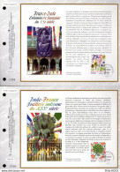 " FRANCE - INDE / INDIA " Sur 2 Feuillets CEF N°tés De 2003 N° 1685 1686. N° YT 3629 3630 Parf état. FDC à Saisir !!! - Emissions Communes