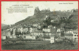 L'Ardèche Pittoresque - Rochemaure - Vue Générale - Station Romaine Qui Fut Fortifiée Au XIIème Siècle - Rochemaure