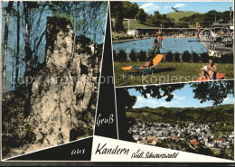 72507925 Kandern Felsen Freibad Schwimmbad Panorama Schwarzwald Kandern - Kandern