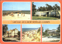 72529108 Lubmin Ostseebad Seebruecke Restaurant Strandpartie Boote Am Strand Lub - Lubmin