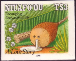 Tonga Niuafo'ou Cromalin Proof 1991 - Legend Of The Coconut - Palm Tree - Read Description To See Story - 5 Exist - Tonga (1970-...)