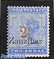 Zanzibar 1895 2.5 On 2a Overprint, Type IV, Unused (hinged) - Zanzibar (1963-1968)