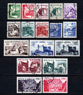 Tunisie  - 1954 - Sites  - N° 366 à 382 - Oblit - Used - Used Stamps