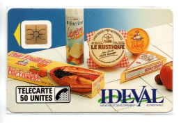 D 163  IDEVAL Fromage Télécarte FRANCE 50 Unités NEUVE LUXE Nsb Phonecard  (D 1018) - Privées