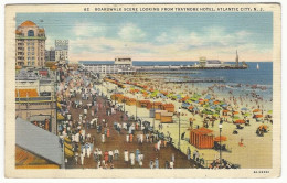 Boardwalk Scene From Traymore Hotel - Atlantic City