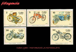 CUBA MINT. 1985-15 HISTORIA DE LA MOTOCICLETA - Unused Stamps