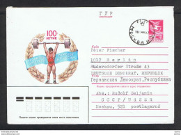 RUSSIA:  1985  BUSTA  UFFICIALE  DI  POST  OLIMPIADI  DI  SOLLEVAMENTO  PESI  -  5 K. -  PER  LA  D.D.R. - Summer 1980: Moscow