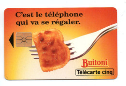 GN 130 -  Buitoni Télécarte FRANCE 5 Unités  Phonecard  (D 1022) - 5 Eenheden