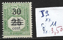 LUXEMBOURG TAXE 9 ** Côte 11 € - Postage Due