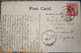 Br India King Edward, Used On Picture Postcard, Inde - 1902-11  Edward VII