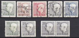 SE152 – SUEDE – SWEDEN – 1951 – GUSTAV VI ADOLF – MI 356/60 USED - Gebruikt