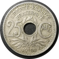 1930 - 25 Centimes Lindauer Non Souligné, Cupronickel - France [KM#867a] - 25 Centimes