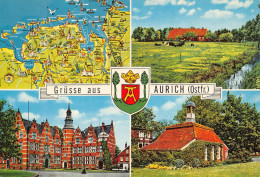 AURICH (Ostfr.) - Mehrbildkarte (734) - Aurich