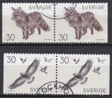 SE247 – SUEDE – SWEDEN – 1968 – SWEDISH FAUNA – Y&T 606/7a USED 4 € - Usati