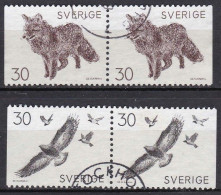 SE247 – SUEDE – SWEDEN – 1968 – SWEDISH FAUNA – Y&T 606/7a USED 4 € - Gebraucht