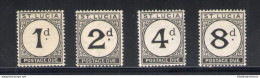 1933-37 ST. Lucia - Tasse - Serie Di 4 Valori - Stanley Gibbons N . D3-D6 - MH* - Altri & Non Classificati