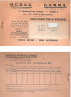 Carnet D'achats  O.G.D.A.G. - G.A.M.M.A.(Lingerie, Bas)_m138 - Aviación