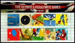 THE OLYMPIC AND PARALYMPIC GAMES, LONDON 2012  PRESENTATION PACK B - MNH / ** - Presentation Packs