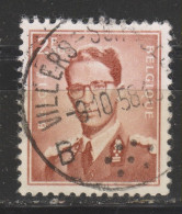 COB 1028 Oblitération Centrale VILLERS-SUR-SEMOIS - 1953-1972 Lunettes