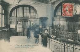 61 ALENCON - HOTEL DES POSTES - INTERIEUR DU BUREAU DU PUBLIC - RARE - Alencon