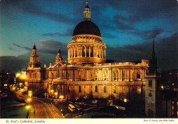 Londres - Cathédrale Saint Paul - Vue Nocturne - St. Paul's Cathedral