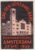 Dutch Matchbox Label,  Amsterdam - Dag Der Verzamelaars, Koopmansbeurs 24. Mei 1959, Holland, Netherlands - Boites D'allumettes - Etiquettes