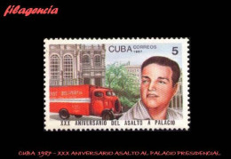 CUBA MINT. 1987-03 XXX ANIVERSARIO DEL ASALTO AL PALACIO PRESIDENCIAL - Neufs