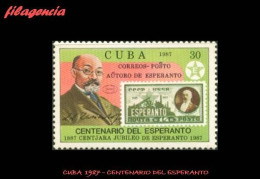 CUBA MINT. 1987-04 CENTENARIO DEL IDIOMA ESPERANTO - Neufs