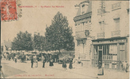 93 MONTREUIL - LA POSTE - LE MARCHE - Montreuil