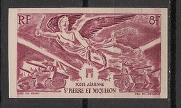 SPM - 1946 - Poste Aérienne PA N°YT. 11 - Victoire WW2 - Non Dentelé / Imperf. - Neuf Luxe ** / MNH / Postfrisch - Neufs