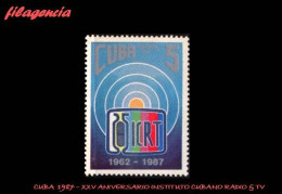 CUBA MINT. 1987-11 XXV ANIVERSARIO DEL INSTITUTO CUBANO DE RADIO & TELEVISIÓN - Ongebruikt
