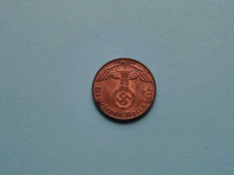 1937 D > 1 Reichspfennig ( Zie/voir SCANS Voor Detail ) >> ( Uncleaned ) ! - 1 Reichspfennig