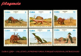 CUBA MINT. 1987-14 VALLE DE LA PREHISTORIA. PARQUE NACIONAL DE BACONAO. DINOSAURIOS - Unused Stamps