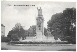 CPA Tournai, Statue De L'ancien Ministre Bara - Tournai