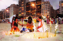 COPPACABANA LA PLAGE S'ENFLAMME POUR RENDRE HOMMAGE A LA DEESSE DE LA MER N° 7 PHOTO DE PRESSE ANGELI - Amérique