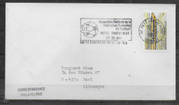 FRANCE Lettre 1985 Metz  Football Soccer Fussball - Covers & Documents