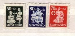 1943  CROIX  ROUGE Michel Nr.112/14   3v.-MNH  Slovaquie / Slovakia - Ungebraucht