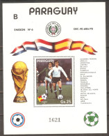 PARAGUAY World Cup-82(soccer) S/Sheet MNH - Otros & Sin Clasificación